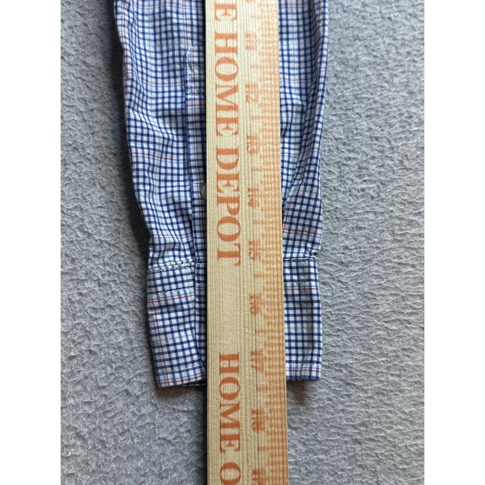 Ralph Lauren Shirt Boys S 8 Blue Tattersall Check Button Down Long Sleeve Cotton
